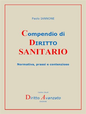 cover image of Compendio di DIRITTO SANITARIO
